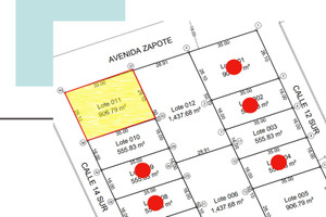 Działka na sprzedaż 907m2 Calle 39 poniente - zdjęcie 2