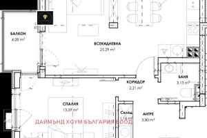 Mieszkanie na sprzedaż 77m2 Христо Смирненски, Гребна база/Hristo Smirnenski, Grebna baza - zdjęcie 2