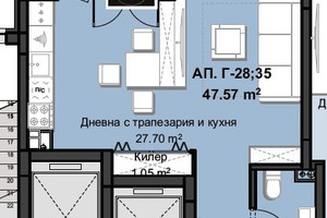 Mieszkanie na sprzedaż 57m2 Христо Смирненски/Hristo Smirnenski - zdjęcie 2