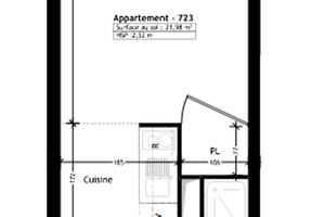 Mieszkanie na sprzedaż 21m2 - zdjęcie 1