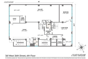 Mieszkanie na sprzedaż 400m2 Nowy Jork 361 West 36th Street 6FLOOR, MANHATTAN, NY - zdjęcie 3