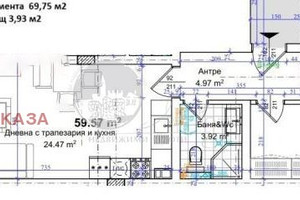 Mieszkanie na sprzedaż 74m2 Кючук Париж/Kiuchuk Parij - zdjęcie 1